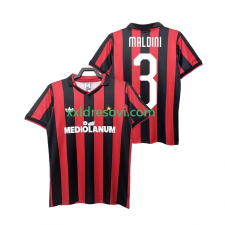 AC Milan MALDINI 3 1991 Retro Domaći Nogometni Dres 1990